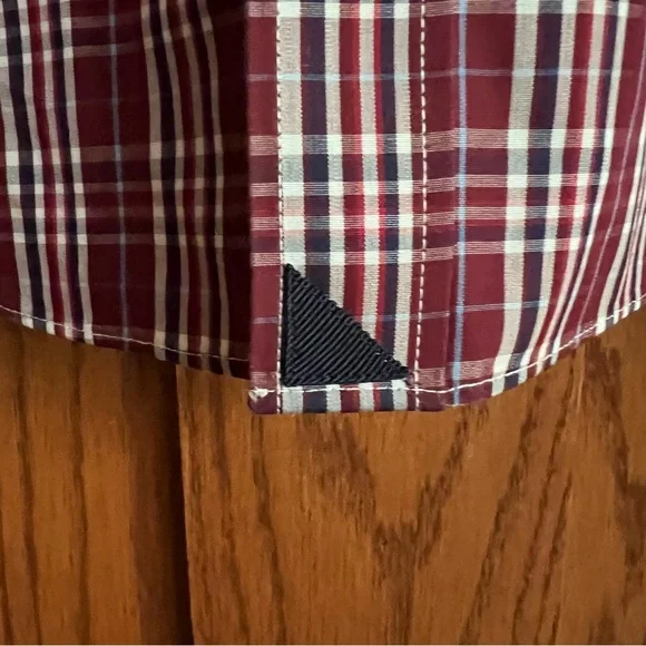 Untuckit Plaid Chevalier Wrinkle Free Shirt L Slim Fit - Picture 4 of 5